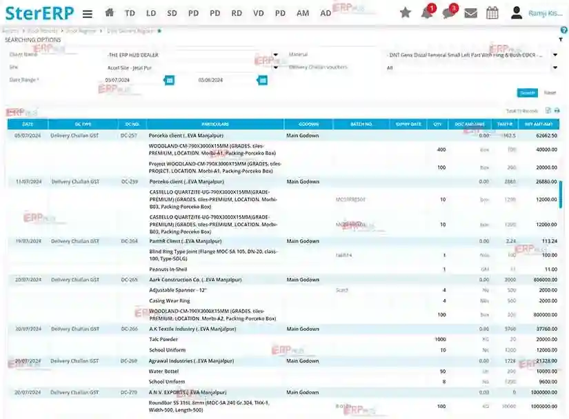 Delivery Register Image