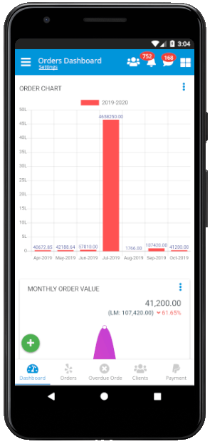 erp order mobile application 